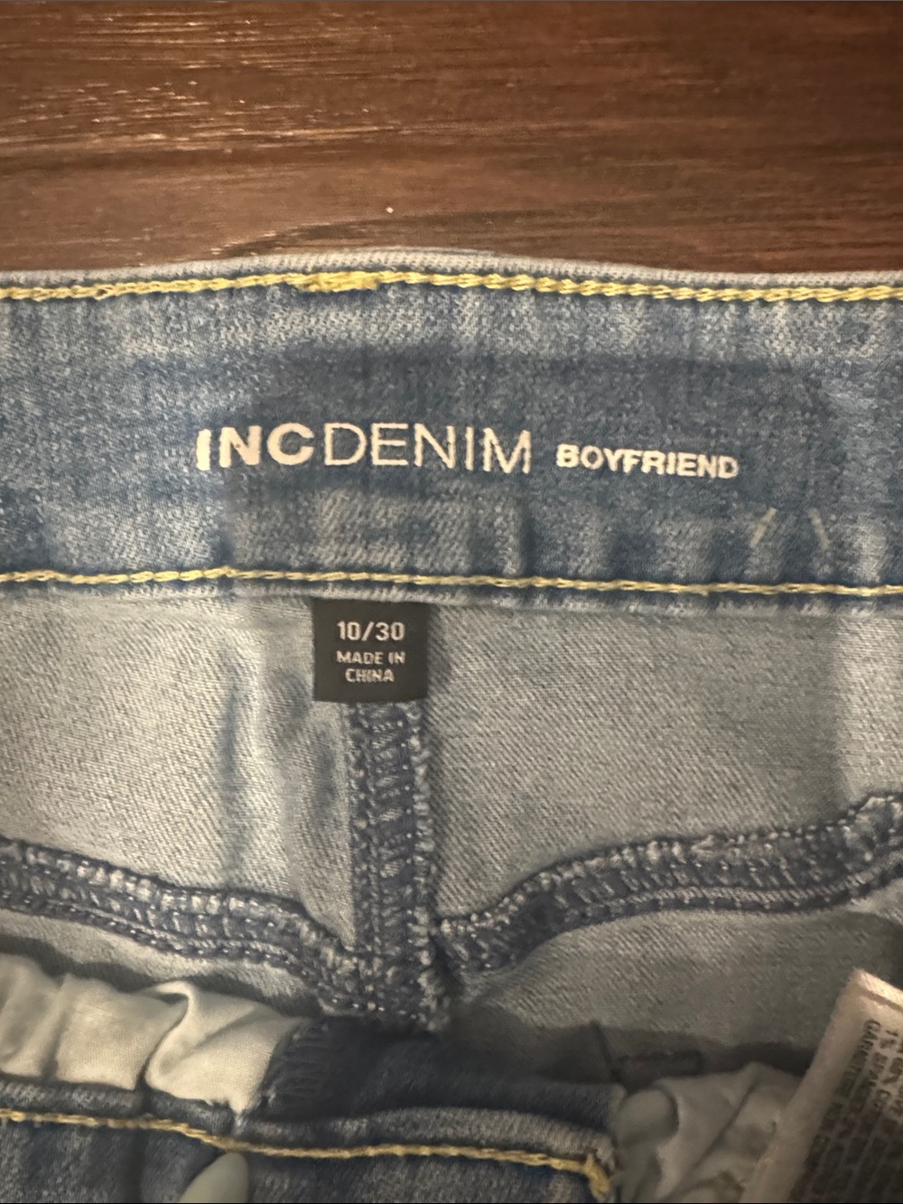 Women's Light Blue Distressed Jeans with Leopard Patch Detail - Picture 2 of 5